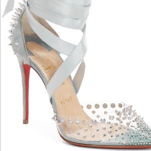 Christian Louboutin Light Blue/Silver